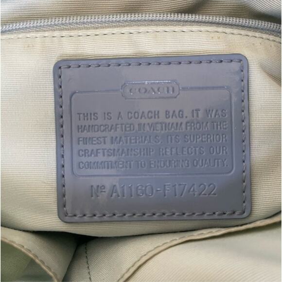 COACH Optic Signature Butterfly F17422 Zip Top Tote - Picture 9 of 9